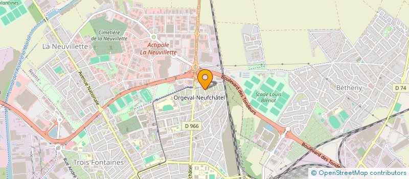 localisation de l'entreprise GROUPEMENT OFFICIEL DES SUPPORTERS DU STADE DE REIMS  REIMS