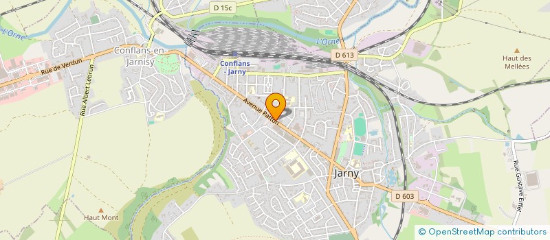 localisation de l'entreprise GROUPEMENT OFFICINES MATHIEU  JARNY