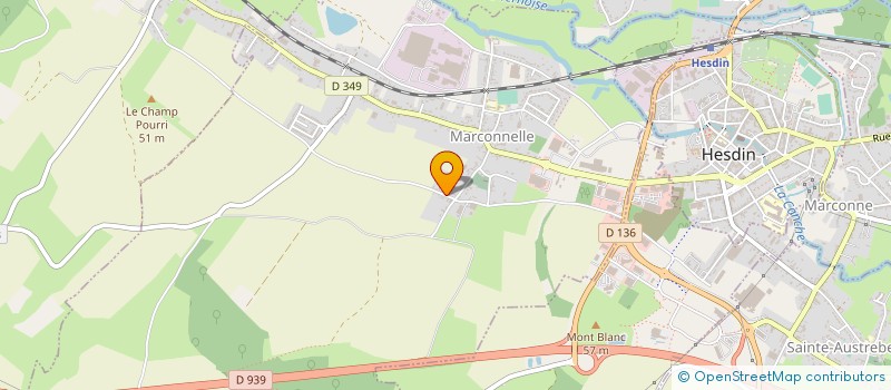 localisation de l'entreprise GROUPEMENT ORGANIS RECYCLAGE DECHETS PDC  MARCONNELLE