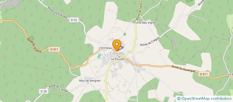 localisation de l'entreprise GROUPEMENT PAROISSIAL  LIMOGNE-EN-QUERCY