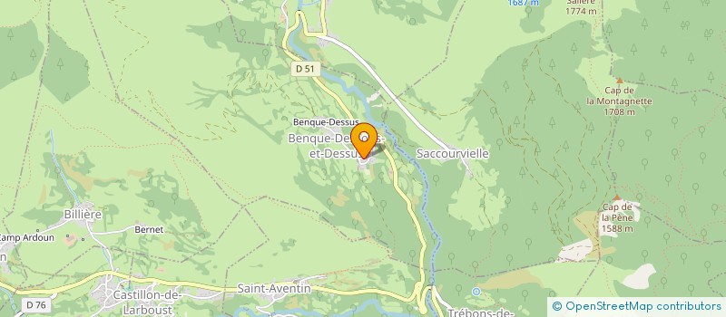 localisation de l'entreprise GROUPEMENT PASTORAL D'OVINS DU COURRAOU  BENQUE-DESSOUS-ET-DESSUS