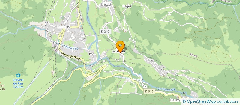 localisation de l'entreprise GROUPEMENT PASTORAL DE LA VALLEE DU SOUSSOUEOU  EAUX-BONNES