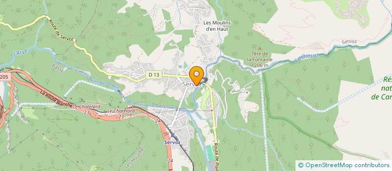 localisation de l'entreprise GROUPEMENT PASTORAL DE PORMENAZ  SERVOZ