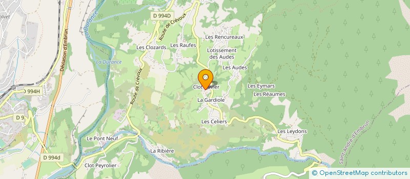 localisation de l'entreprise GROUPEMENT PASTORAL DE ST ANDRE  SAINT ANDRE D'EMBRUN