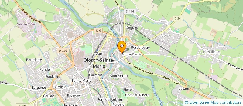 localisation de l'entreprise GROUPEMENT PASTORAL DU BAGER D'OLORON SAINTE MARIE  OLORON-SAINTE-MARIE