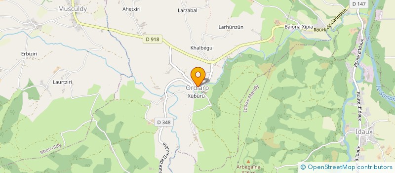 localisation de l'entreprise GROUPEMENT PASTORAL NABOLEGUY  AUSSURUCQ