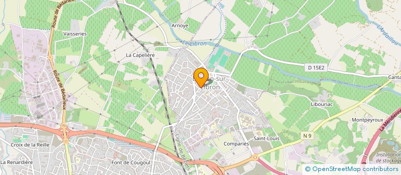 localisation de l'entreprise GROUPEMENT PECHEURS SPORTIFS HERAULT  BOUJAN-SUR-LIBRON