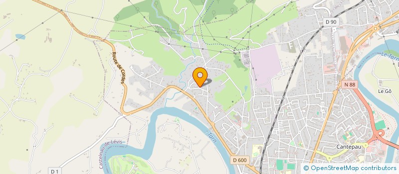 localisation de l'entreprise GROUPEMENT PECHEURS SPORTIFS MOUCHE ALBI à ALBI