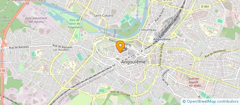 localisation de l'entreprise GROUPEMENT PEDIATRIQUE DU VAL DE CHARENTE à ANGOULEME