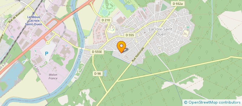 localisation de l'entreprise GROUPEMENT PHILATELIQUE DE COMPIEGNE  LACROIX-SAINT-OUEN