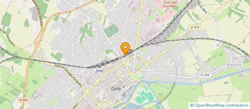 localisation de l'entreprise GROUPEMENT PHILATELIQUE DOLOIS à DOLE