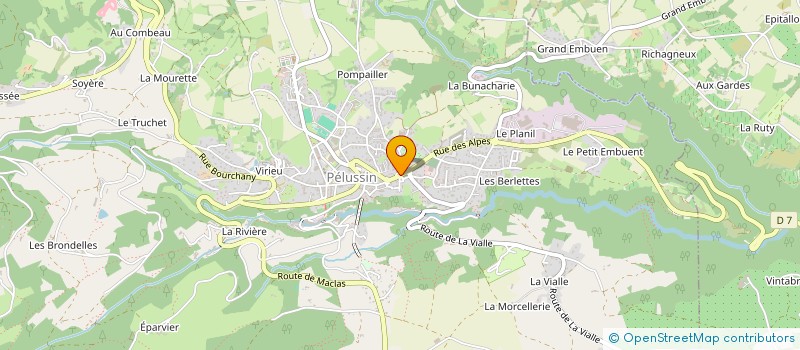 localisation de l'entreprise GROUPEMENT PHOTOGRAPHES PROFESSIONNELS  PELUSSIN