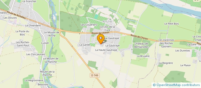 localisation de l'entreprise GROUPEMENT POITOU-TOURAINE  ANCHE