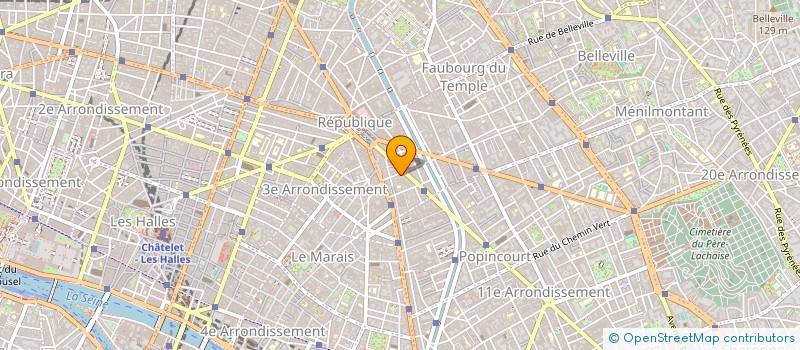 localisation de l'entreprise GROUPEMENT POUR INFORMATIQUE à PARIS