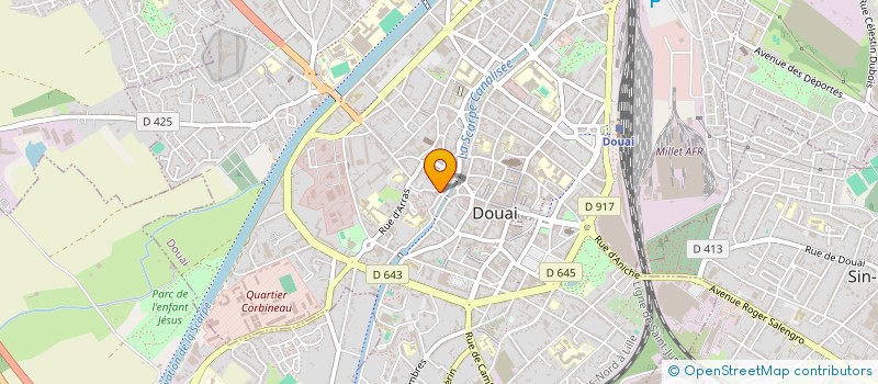 localisation de l'entreprise GROUPEMENT POUR INSERTTION PROFESSIONNEL à DOUAI