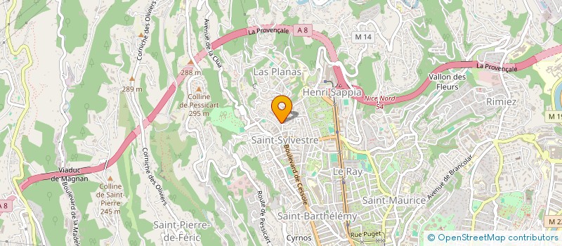 localisation de l'entreprise GROUPEMENT POUR L'ACCOMPAGNEMENT ADMINISTRATIF A DOMICILE  NICE