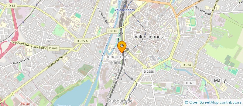 localisation de l'entreprise GROUPEMENT POUR L'APPRENTISSAGE  VALENCIENNES