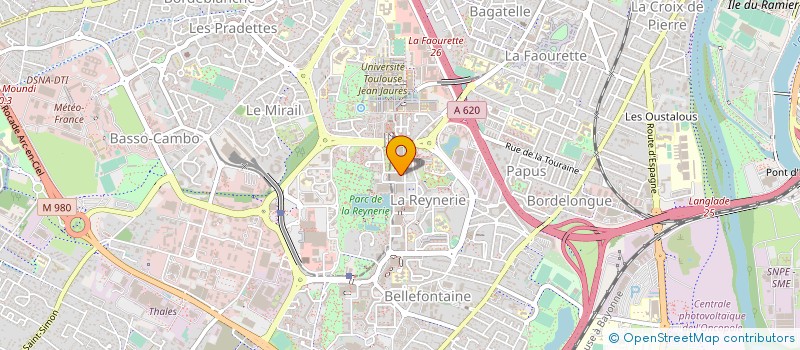 localisation de l'entreprise GROUPEMENT POUR L'INSERTION DES PERSONNES HANDICAPEES PHYSIQUES MIDI-PYRENEES à TOULOUSE