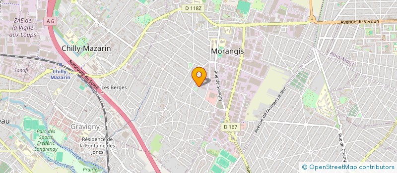 localisation de l'entreprise GROUPEMENT POUR LA BUREAUTIQUE à MORANGIS
