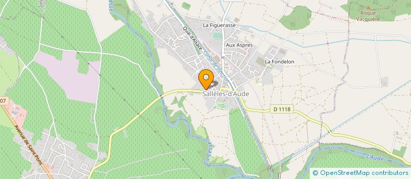 localisation de l'entreprise GROUPEMENT POUR LA RESILIENCE ALIMENTAIRE LOCALE  SALLELES-D'AUDE