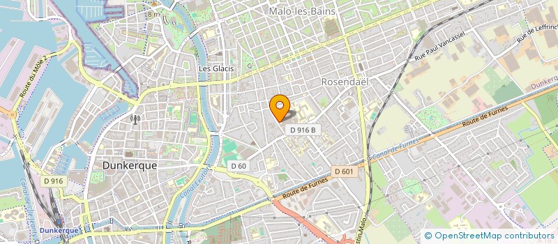 localisation de l'entreprise GROUPEMENT POUR LE DEVELOPPEMENT DE LA SANTE DE LA MERE ET DE L'ENFANT DANS LA REGION DE DUNKERQUE à DUNKERQUE