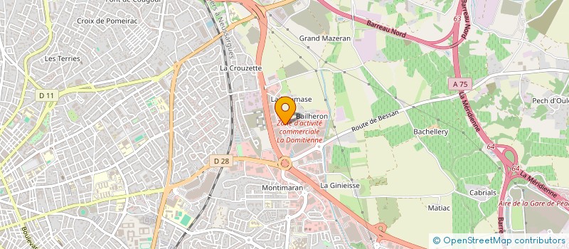 localisation de l'entreprise GROUPEMENT POUR LE RECOUVREMENT ECONOMIQUE DES CREANCES-GREC  BEZIERS