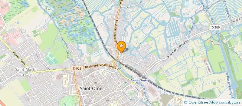 localisation de l'entreprise GROUPEMENT POUR LES LOISIRS DU HAUT PONT  SAINT-OMER