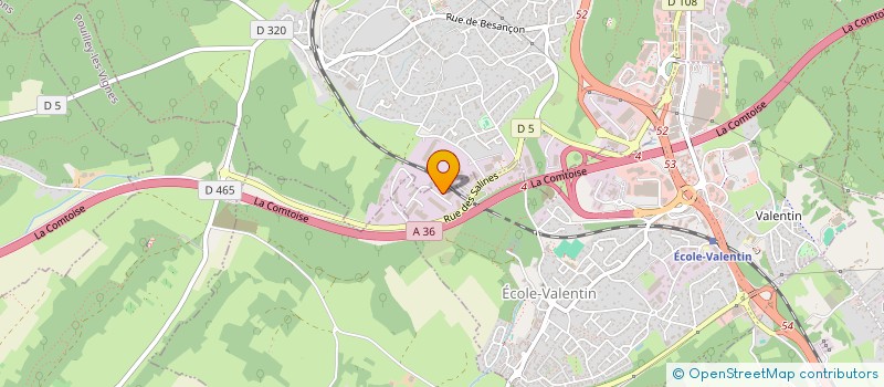 localisation de l'entreprise GROUPEMENT PROFESS ROUTIER F C  MISEREY-SALINES