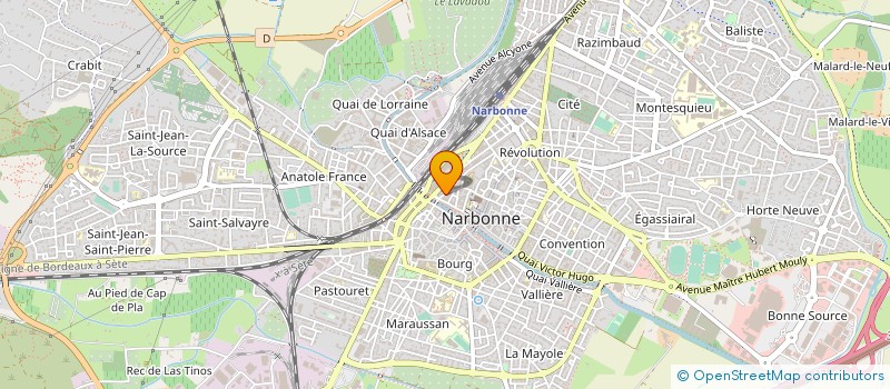 localisation de l'entreprise GROUPEMENT PROFESSIONNEL CONSEILS  NARBONNE