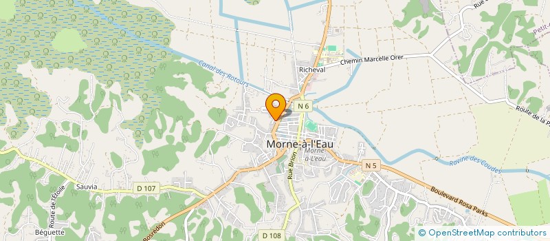 localisation de l'entreprise GROUPEMENT PROFESSIONNEL DE SERVICES A L'AUTOMOBILE  MORNE-A-L'EAU