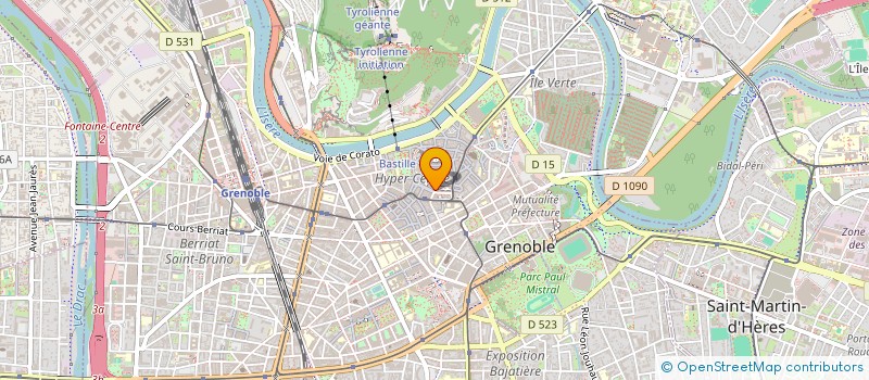 localisation de l'entreprise GROUPEMENT PROFESSIONNEL DE VOL LIBRE à GRENOBLE