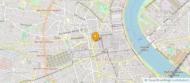 localisation de l'entreprise GROUPEMENT PROFESSIONNELS ELECTRONIQUE à BORDEAUX