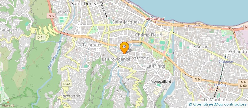 localisation de l'entreprise GROUPEMENT REALISATIONS IMMOBIL OUTR MER à SAINT-DENIS