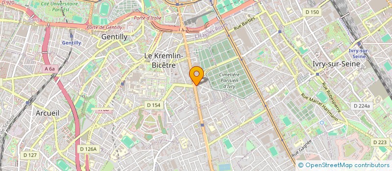 localisation de l'entreprise GROUPEMENT REALISATIONS INFRASTRUCTURES à LE KREMLIN-BICETRE