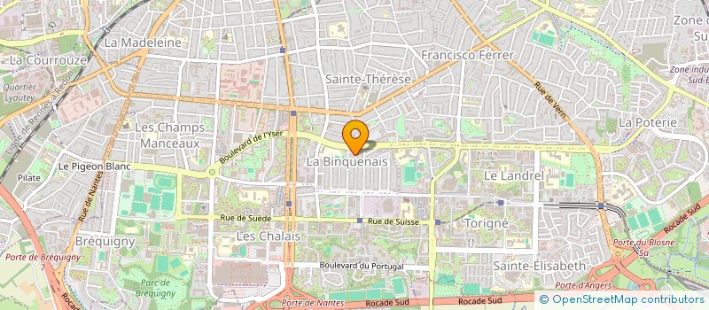 localisation de l'entreprise GROUPEMENT REGIONAL D'ACCES ET D'APPROFONDISSEMENT LIBRE POUR L'ACTUALISATION PROFESSIONNELLE DES ENTREPRISES à RENNES