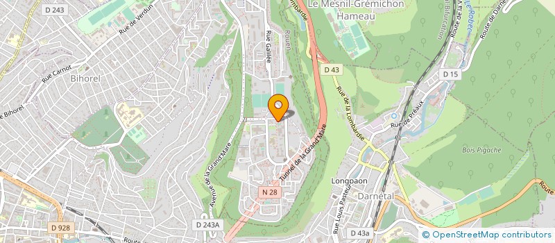 localisation de l'entreprise GROUPEMENT REGIONAL D'ACTIONS DE PROFESSIONNALISATION ET D'INGENIERIE DE NORMANDIE à ROUEN