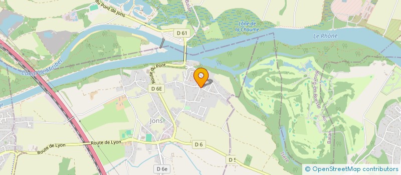 localisation de l'entreprise GROUPEMENT REGIONAL D'ARTISANS POUR L'ADAPTATION DU LOGEMENT  JONS