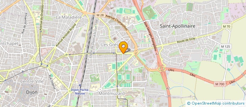 localisation de l'entreprise GROUPEMENT REGIONAL D'ASSOCIATIONS DEPARTEMENTALES DE PROTECTION CIVILE BOURGOGNE FRANCHE-COMTE POUR DES MISSIONS D'AIDE  DIJON