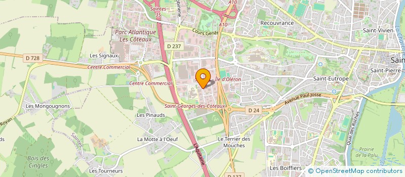 localisation de l'entreprise GROUPEMENT REGIONAL POUR L'ENTRETIEN DES ESPACES NATURELS EN POITOU CHARENTES  ROCHEFORT