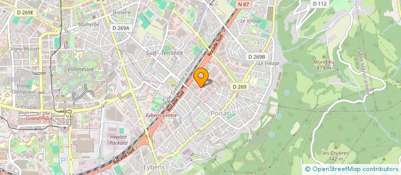localisation de l'entreprise GROUPEMENT RENOVATION DAUPHINOIS  SAINT-MARTIN-D'HERES