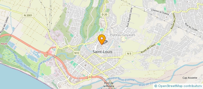 localisation de l'entreprise GROUPEMENT REUNIONNAIS D'EMPLOYEURS POUR L'ACCOMPAGNEMENT ADAPTE à SAINT-LOUIS
