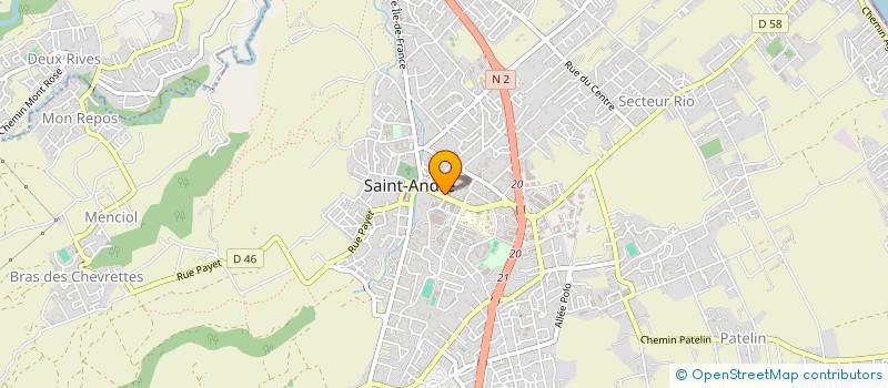 localisation de l'entreprise GROUPEMENT REUNIONNAIS D'ENTRAIDE - ISSU DE LA VILLE DE TSEMBEHOU à SAINT-ANDRE