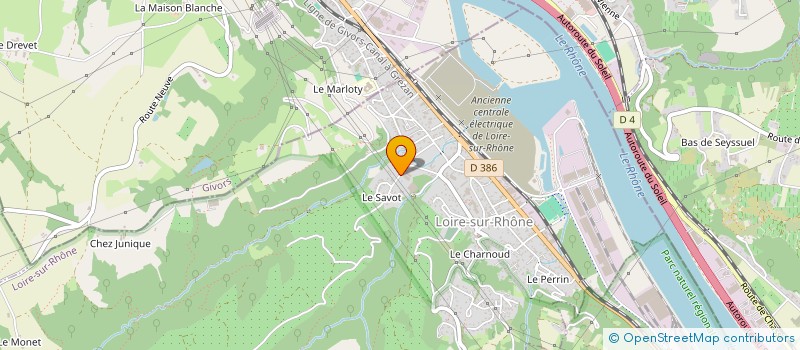 localisation de l'entreprise GROUPEMENT RHONE ALPIN DES PISCINES (GRAP)  LOIRE-SUR-RHONE