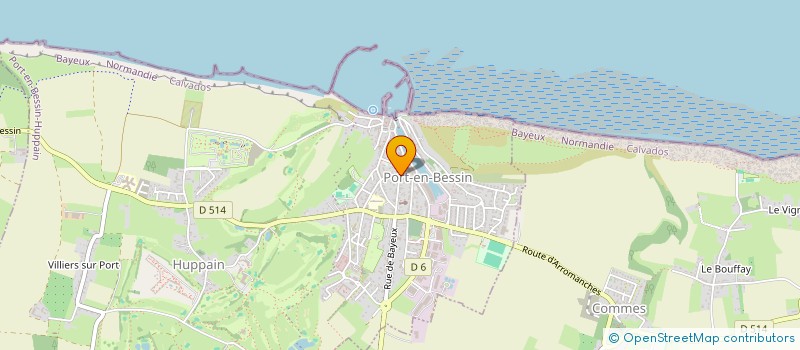 localisation de l'entreprise GROUPEMENT RURAL PLAINE MER  PORT-EN-BESSIN-HUPPAIN