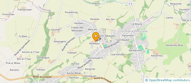 localisation de l'entreprise GROUPEMENT SAINT SEBASTIEN  LOCMARIA-PLOUZANE