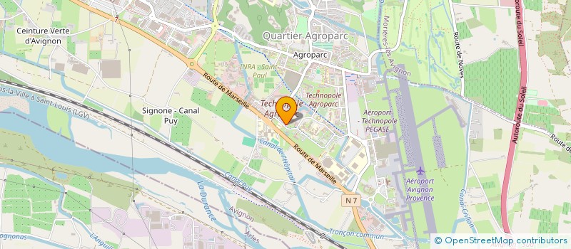 localisation de l'entreprise GROUPEMENT SALARIES AGRICULTURE VAUCLUSE  AVIGNON