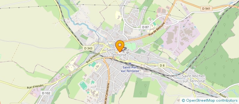 localisation de l'entreprise GROUPEMENT SANITAIRE APICOLE DU PAS DE CALAIS à SAINT-POL-SUR-TERNOISE