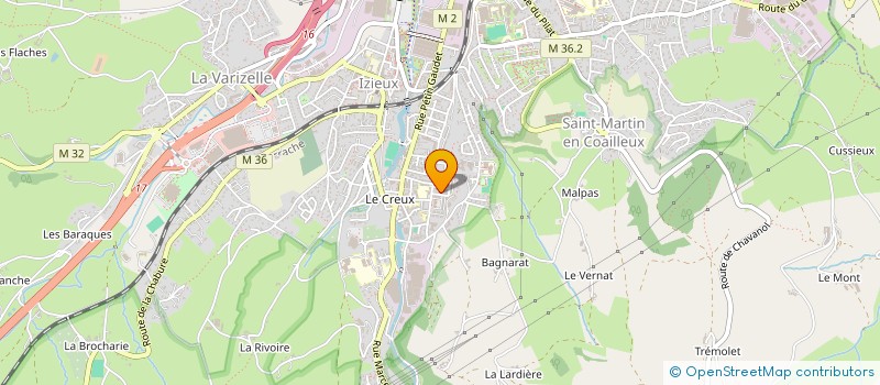 localisation de l'entreprise GROUPEMENT SECOND OEUVRE BATIMENT à SAINT-CHAMOND