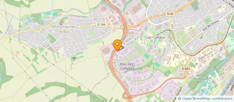 localisation de l'entreprise GROUPEMENT SECURITE INTERVENTION  MULHOUSE