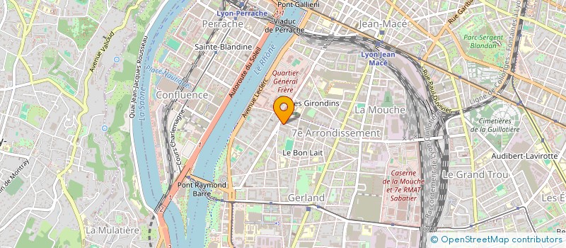 localisation de l'entreprise GROUPEMENT SOCIAL HUMANISTE ET POUR L'HARMONIE DE LA SOCIETE à LYON